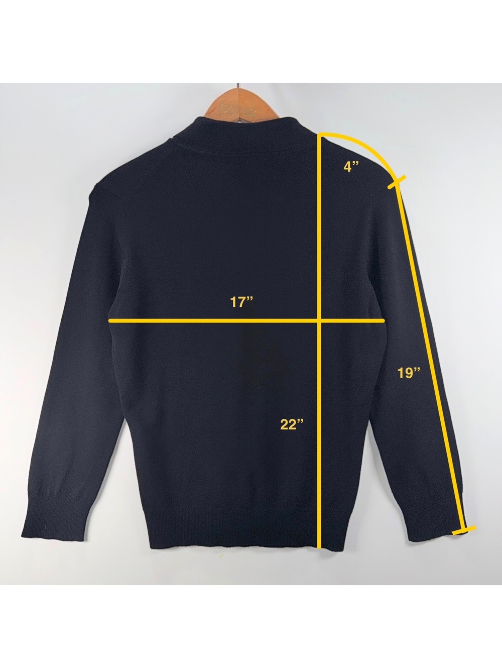 Harold's Fine Knit Button Down Polo Cardigan - S - Picture 4 of 4